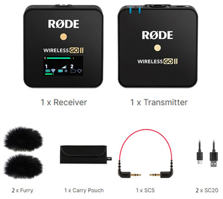 RODE Wireless GO II Single Set Wireless Microphone System