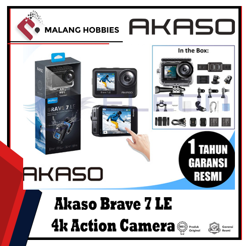 Akaso Brave 7 LE Action Camera 4k 30FPS 20MP Dual Screen
