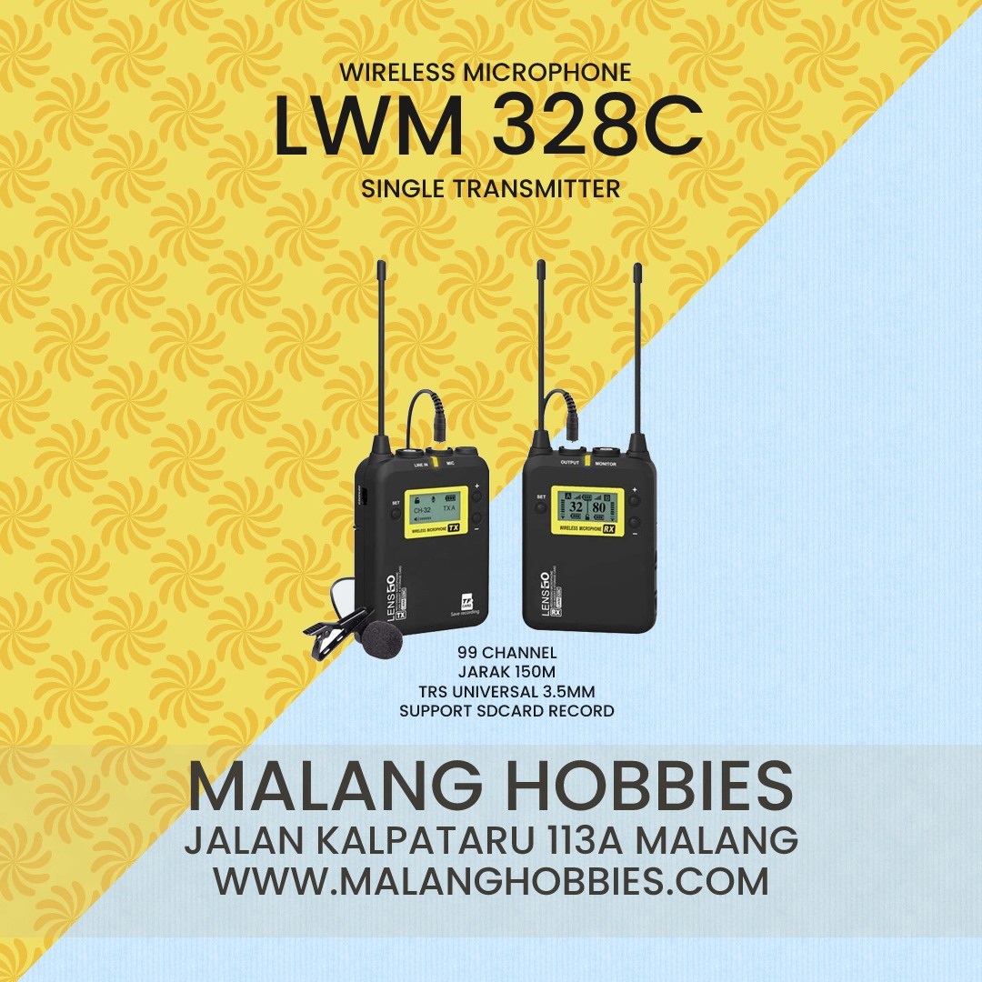 LENSGO LWM-328C Single Wireless Lavalier Lapel Microphone Lensgo 328c