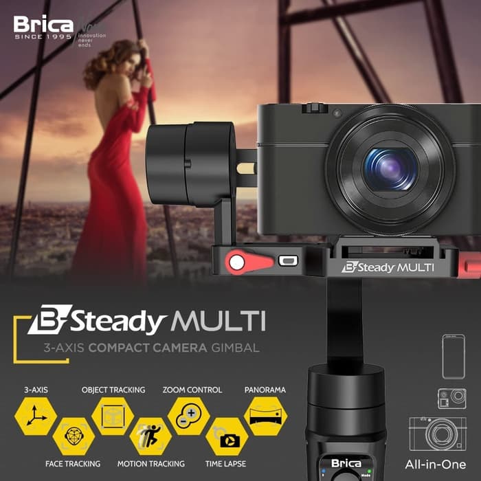 Jual Brica B-Steady - BSteady Multi - 3 Axis Compact Camera Gimbal - Black