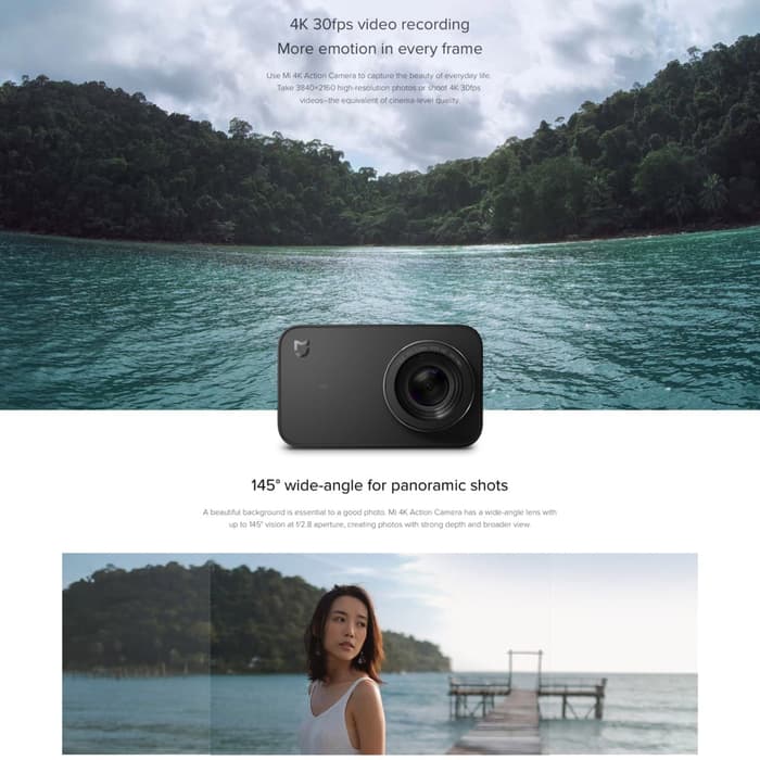 jual kamera jual kamera jual Xiaomi Mi Action Camera 4K murah malang surabaya