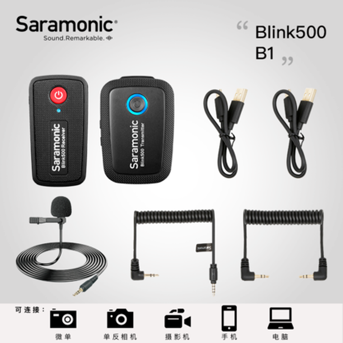 jual Saramonic Blink 500 B1 Dual-channel Wireless mic murah review harga
