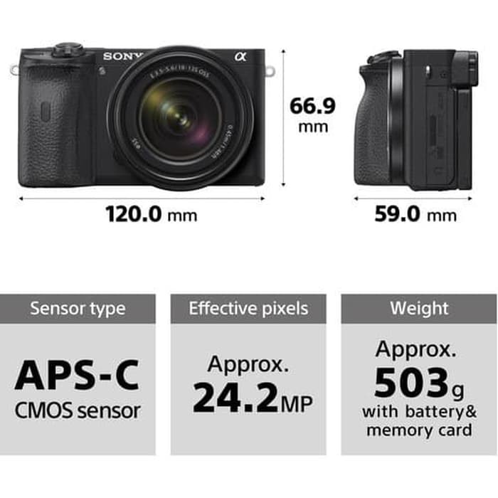  Jual Kamera Sony A6600 Lensa kit With 18-135mm harga spesifikasi review