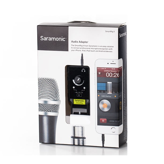 jual Saramonic SmartRig II XLR & 6.3mm Input Interface for Smartphone spesifikasi 