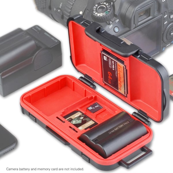 jual LENSGO D850 Camera Battery Case Waterproof SD CF XQD Memory Card Storage Box harga spesifikasi