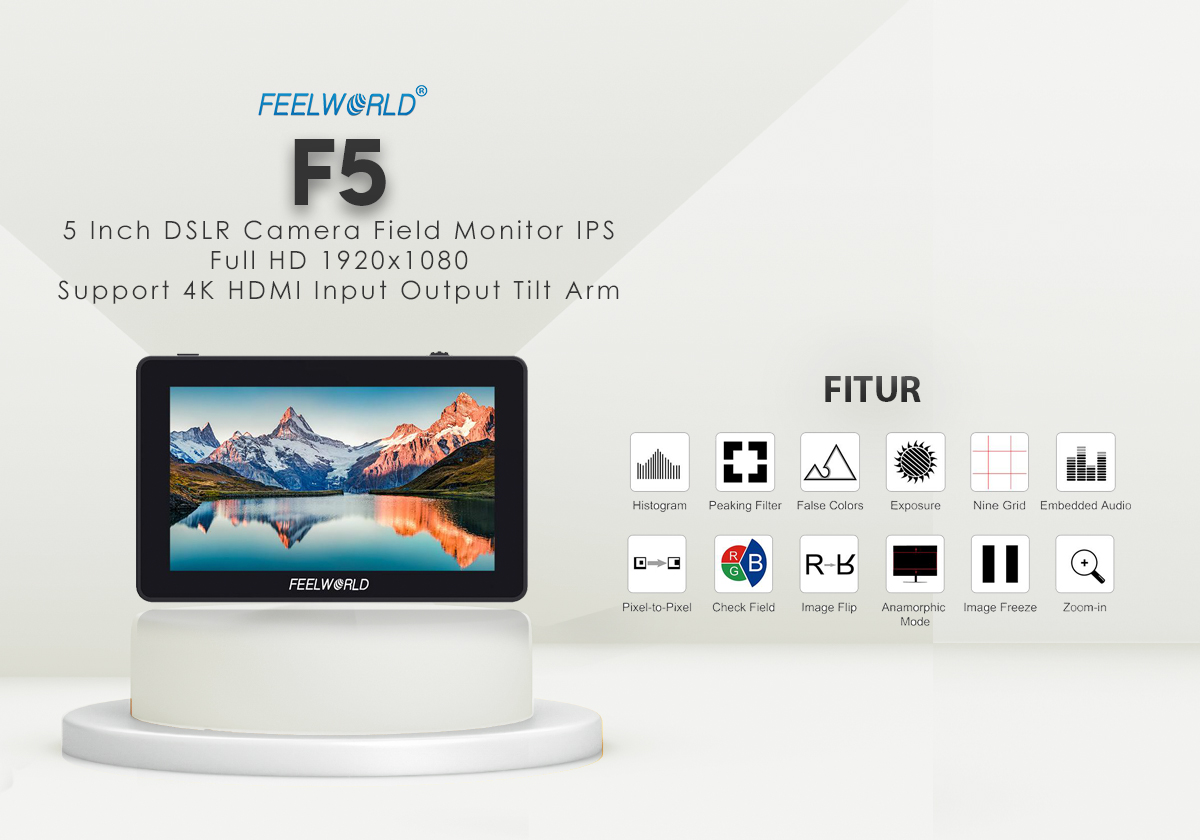 jual Feelworld F5 Full HD Monitor 5 Inch harga review