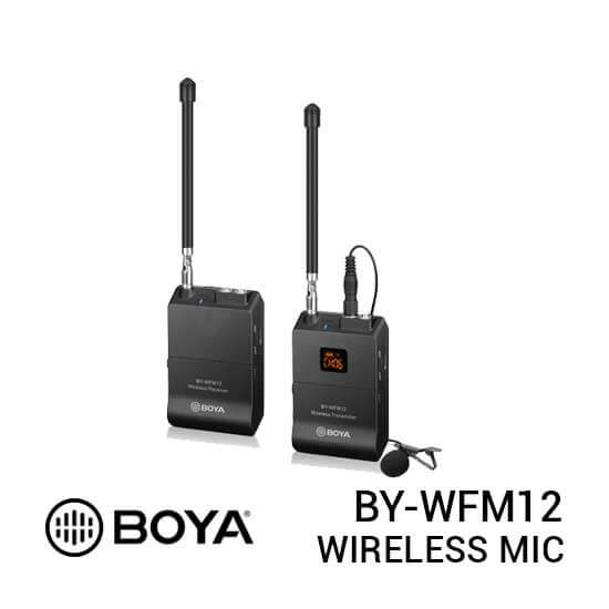 jual Boya BY-WFM12 VHF Wireless Microphone harga murah malang surabaya