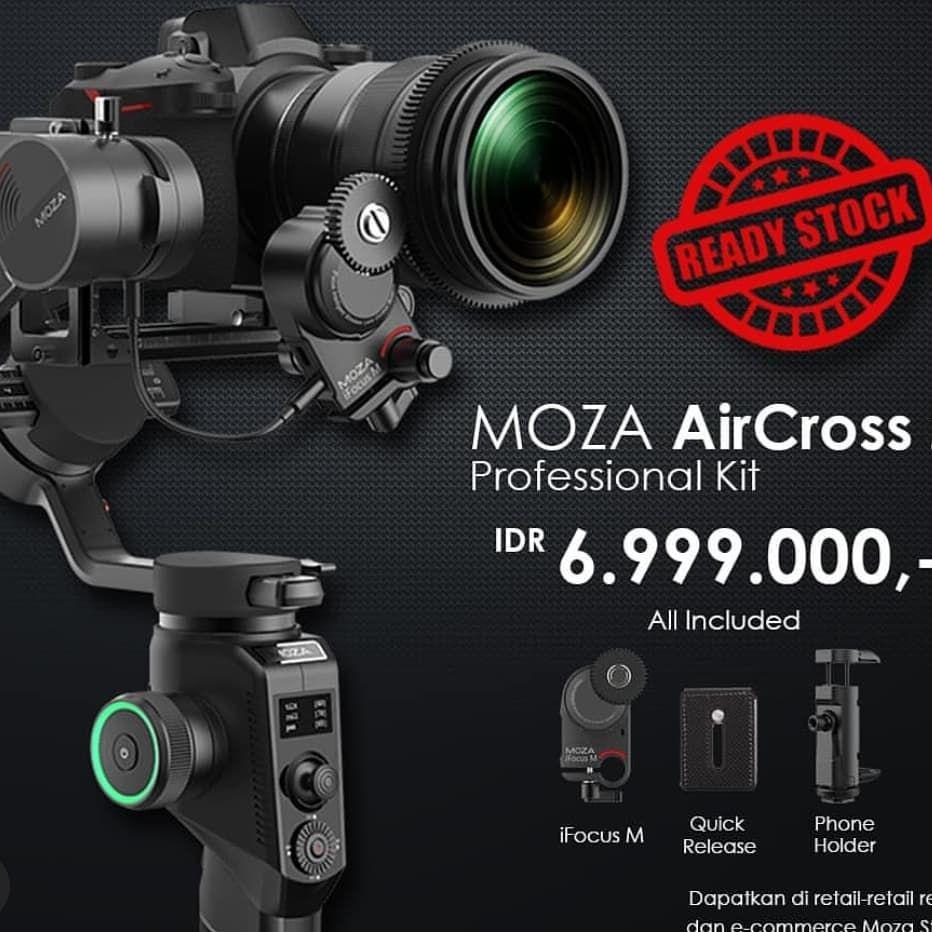 Jual Moza AirCross 2 Gimbal Stabilizer Professional Kit Harga Terbaik dan Spesifikasi